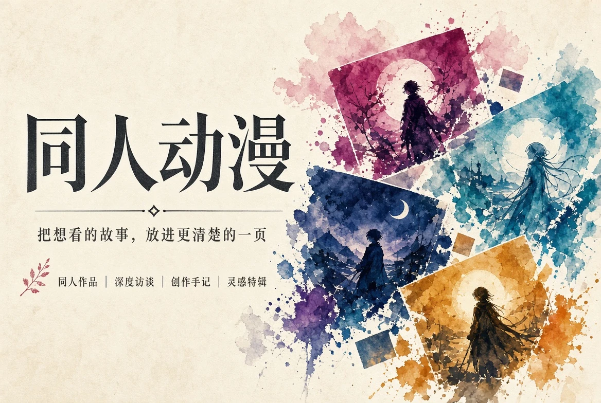 同人动漫杂志封面主题视觉